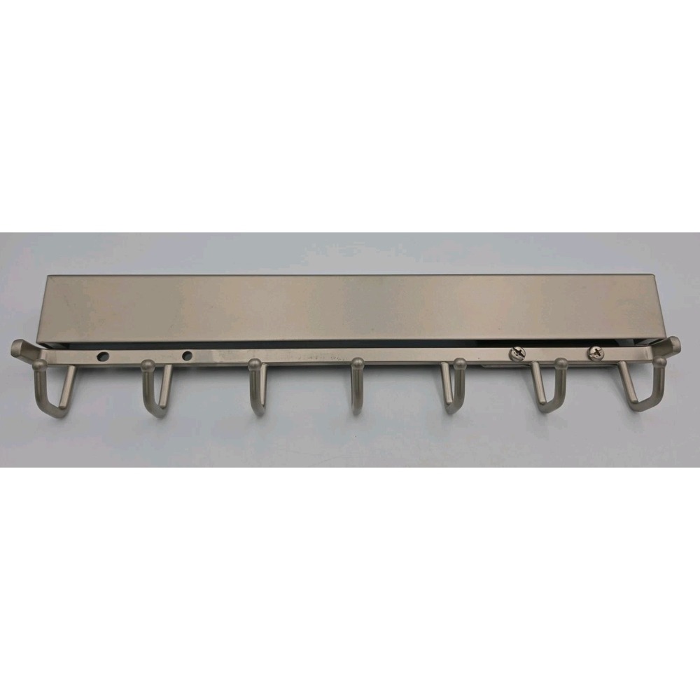 Deluxe Sliding Belt Rack LDBR14SN-2406 Satin Nickel 14" 7 Pegs